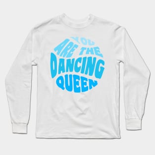 Dancing Queen Blue Gradient Long Sleeve T-Shirt